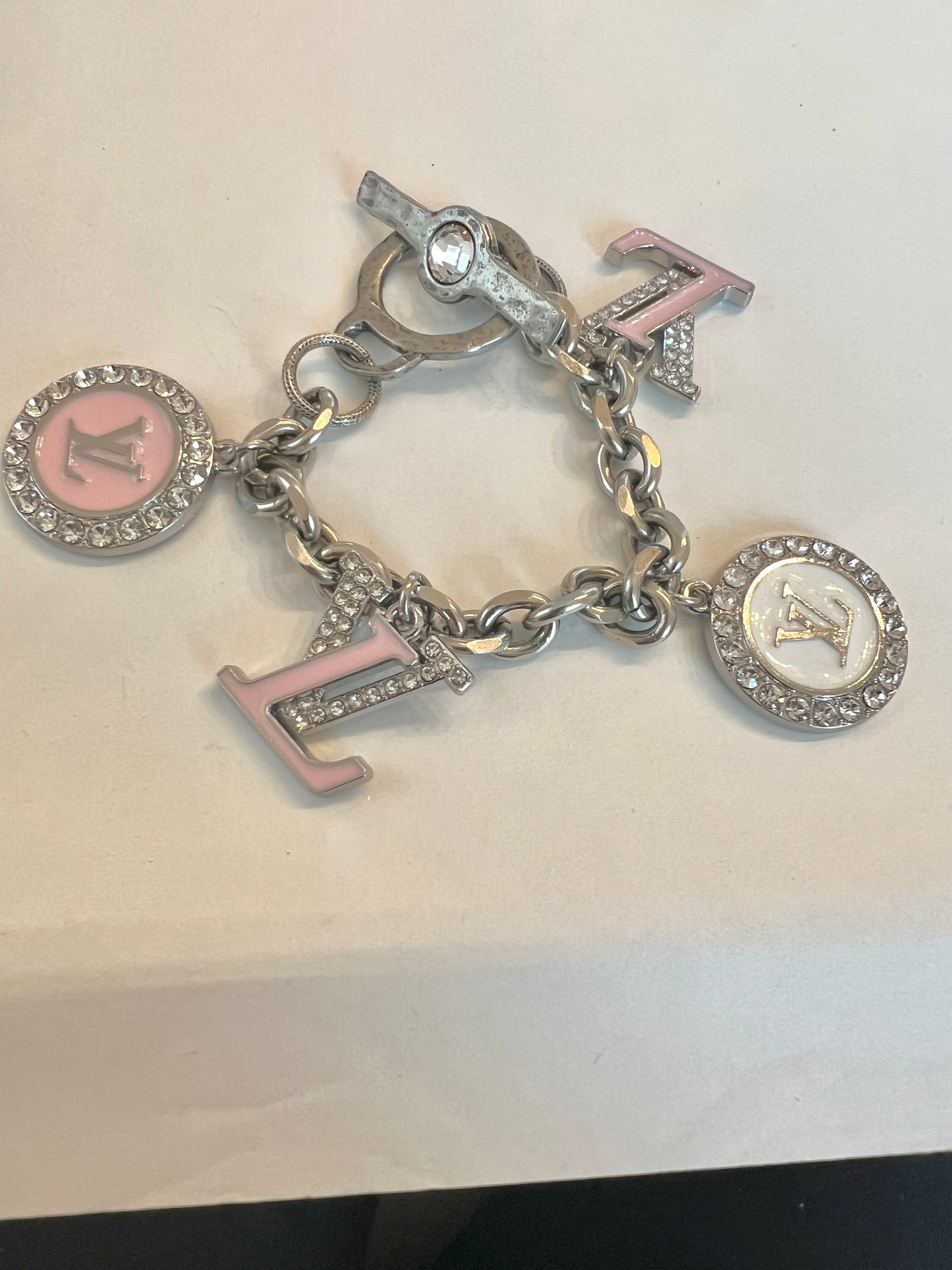 Refurbished and Repurposed Louis Vuitton Charm Bracelet