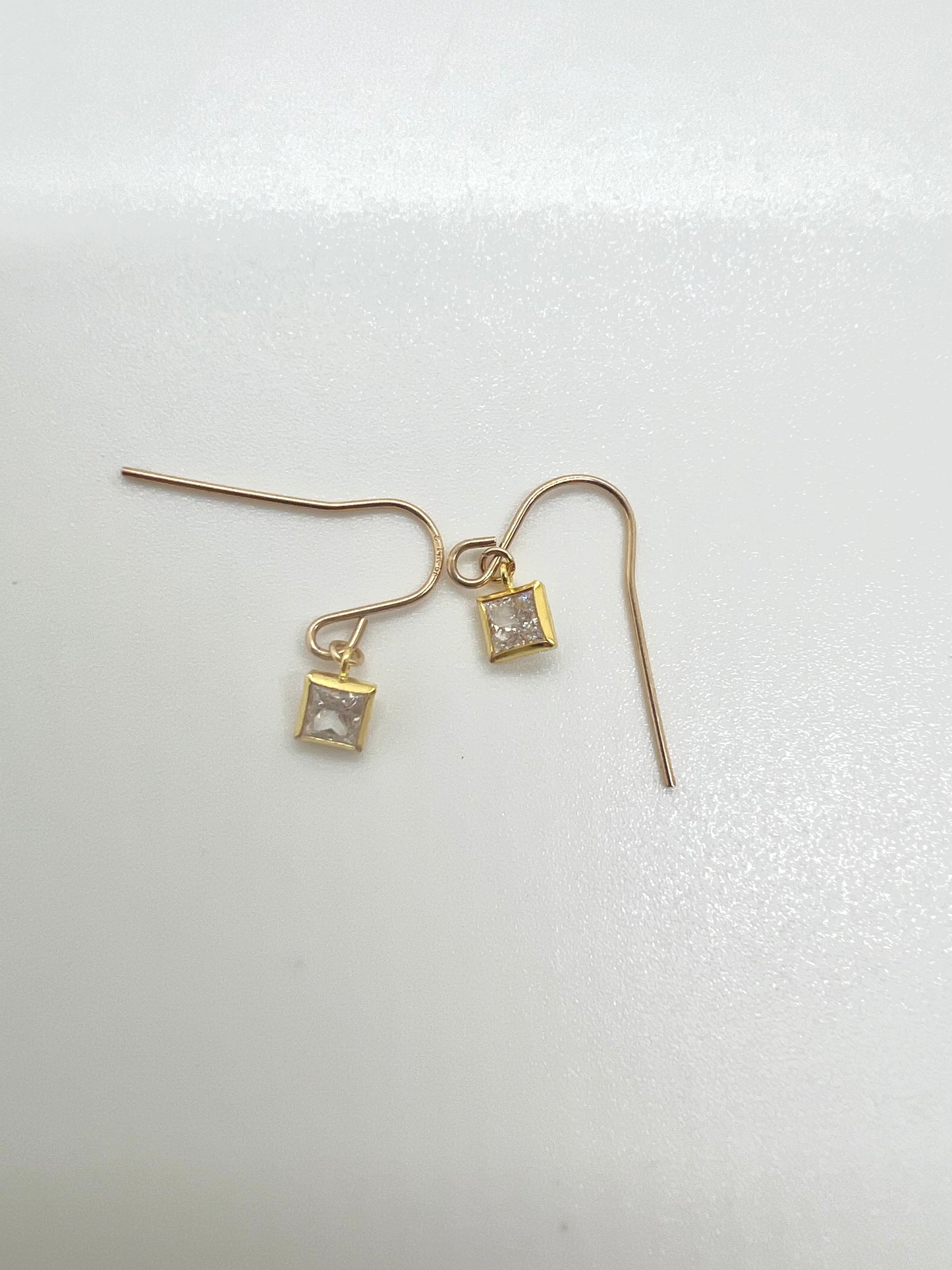 Pierced Square Earrings