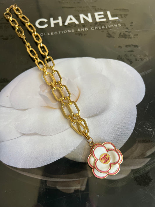Chanel Camellia Pendant Necklace image 0
