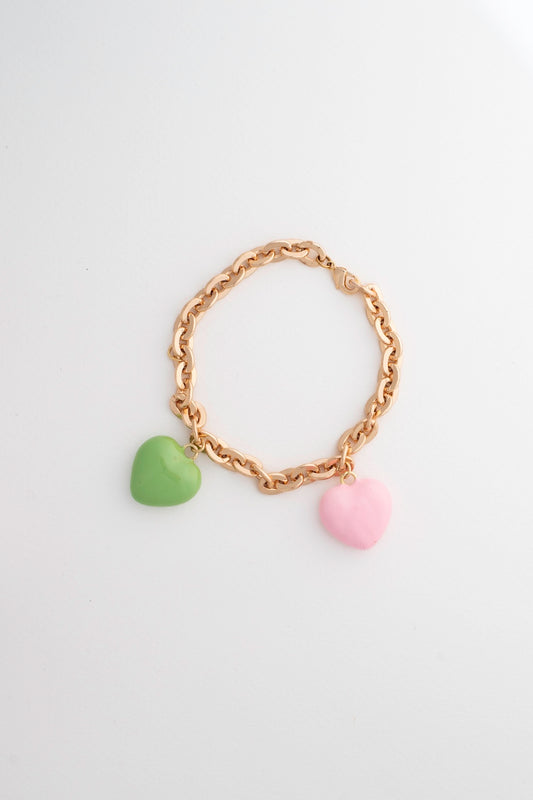 Two Puffy Heart Purse Charm image 0