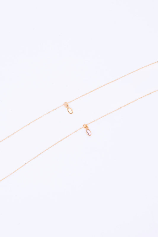 Morganite Tear Drop Necklace image 0