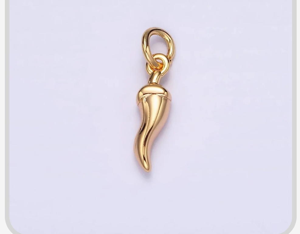 11mm Chili Puffed Charm image 0