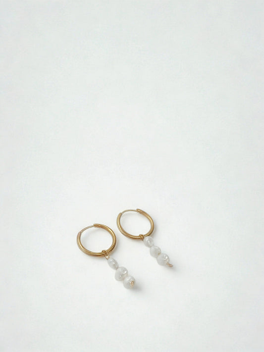 Double Pearl Earrings image 0