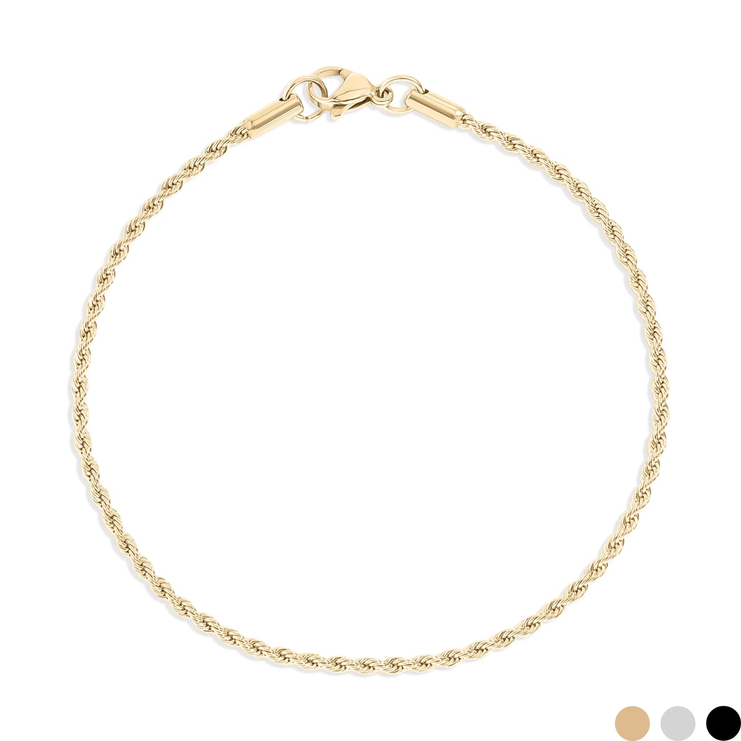 Gold Filled Rope Chain Bracelet image 0