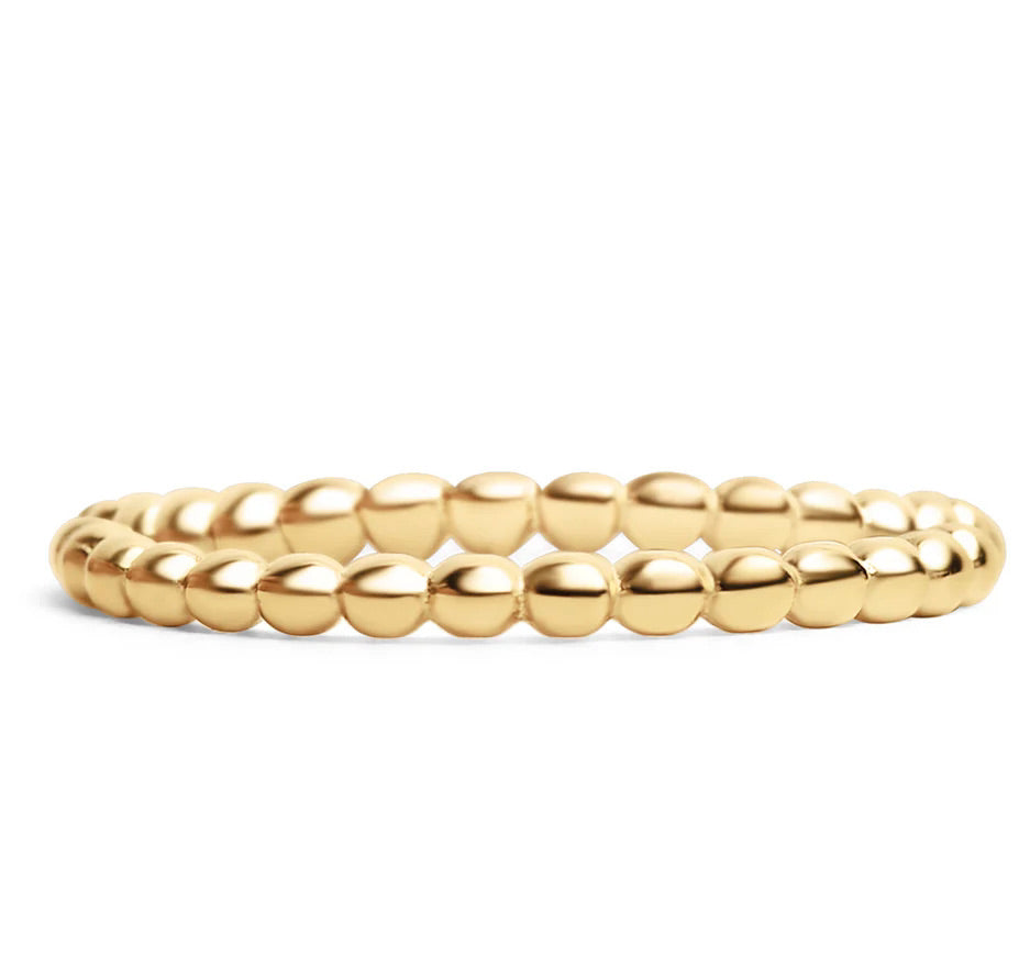 Gold Braided Spacer Ring image 0