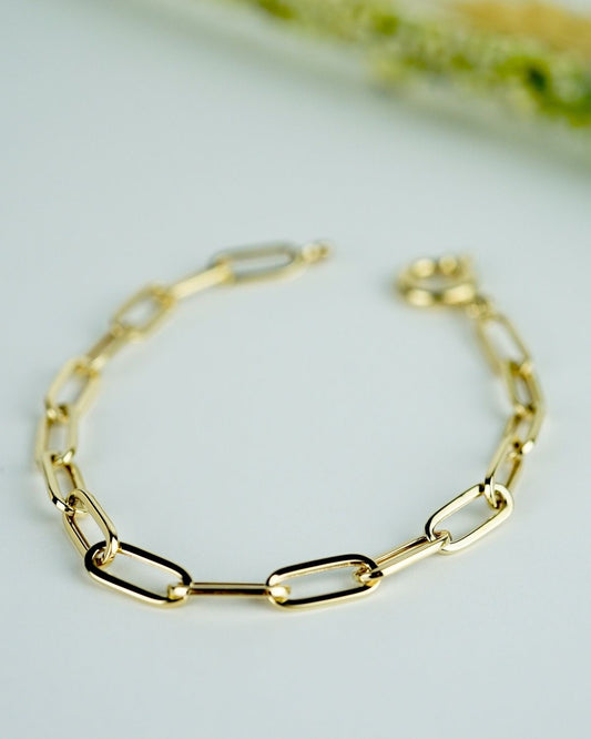 Medium Paperclip Rectangle Bracelet image 0