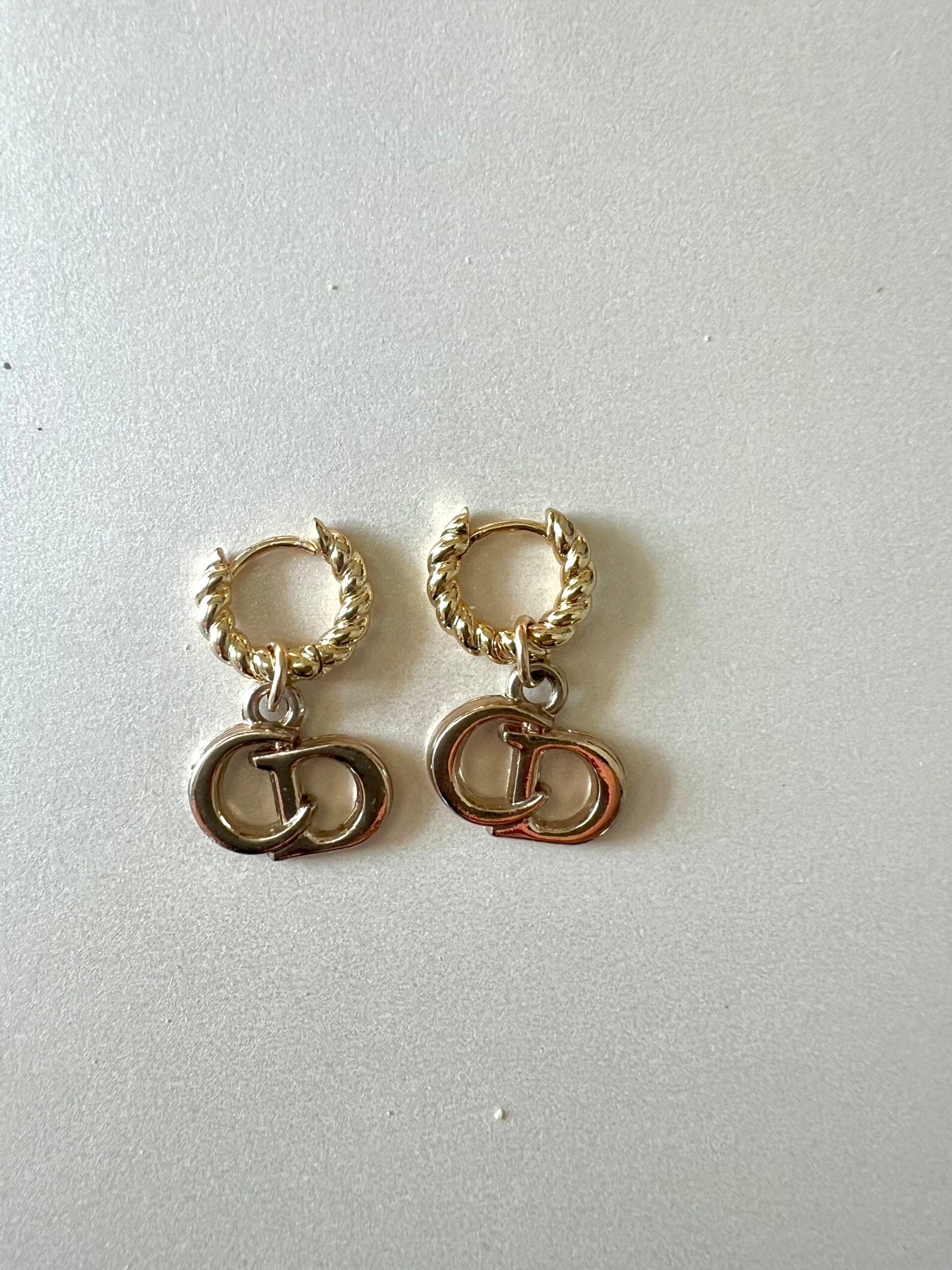 Vintage Christian Dior Pendant Earrings image 0