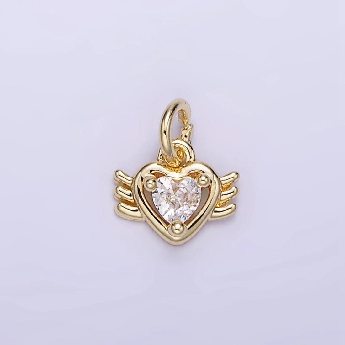 Sacred Heart Wing Charm image 0